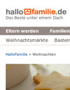 Ausschnitt der Webseite hallo familie